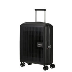 American Tourister Aerostep Expandable Cabin Suitcase - 55cm -Travelpro Store 146819 1041 AEROSTEP SPINNER 5520 EXP TSA FRONT34 26734.1673000020
