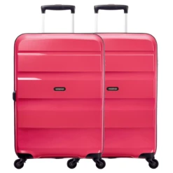 American Tourister Bon Air 2 Piece Luggage Set - 66cm X 2 -Travelpro Store American Tourister Bon Air 59423x2 Azalea Pink Front 36399.1680177527