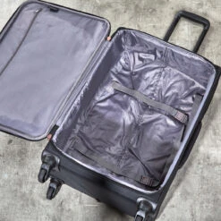 Rock Jewel 4 Wheel Large Suitcase - 80cm -Travelpro Store Interior Jewel Black TR 0207 BL 25226.1673948308