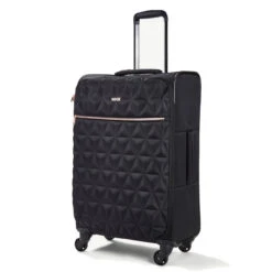 Rock Jewel 4 Wheel Medium Suitcase - 70cm -Travelpro Store Medium Suitcase Jewel Black TR 0207 BL 5 84915.1673947708