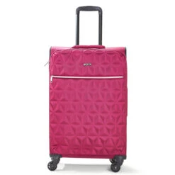 Rock Jewel 4 Wheel Medium Suitcase - 70cm -Travelpro Store Medium Suitcase Jewel Pink TR 0207 PI 60766.1673947710