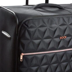 Rock Jewel 4 Wheel Cabin Suitcase - 55cm -Travelpro Store Pocket Jewel Black TR 0207 BL 25725.1673945950
