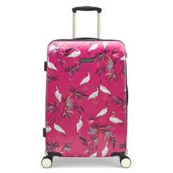 Sara Miller 4 Wheel Medium Suitcase - 67cm 31 Sara Miller 4 Wheel Medium Suitcase - 67cm -Travelpro Store SMH0102 008 Sara Miller Medium 4W Trolley Pink Heron 1 14124.1695399327