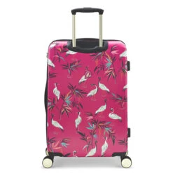 Sara Miller 4 Wheel Medium Suitcase - 67cm 32 Sara Miller 4 Wheel Medium Suitcase - 67cm -Travelpro Store SMH0102 008 Sara Miller Medium 4W Trolley Pink Heron 4 22521.1695399328