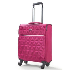 Rock Jewel 4 Wheel Cabin Suitcase - 55cm -Travelpro Store Small Cabin Suitcase Jewel Pink TR 0207 PI 5 28998.1673945942