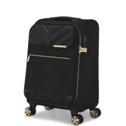 Ted Baker Albany Eco 4 Wheel Cabin Suitcase - 55cm -Travelpro Store TBW7003 001 Ted Baker Albany Eco Black Cabin Case 2 43210.1684486093
